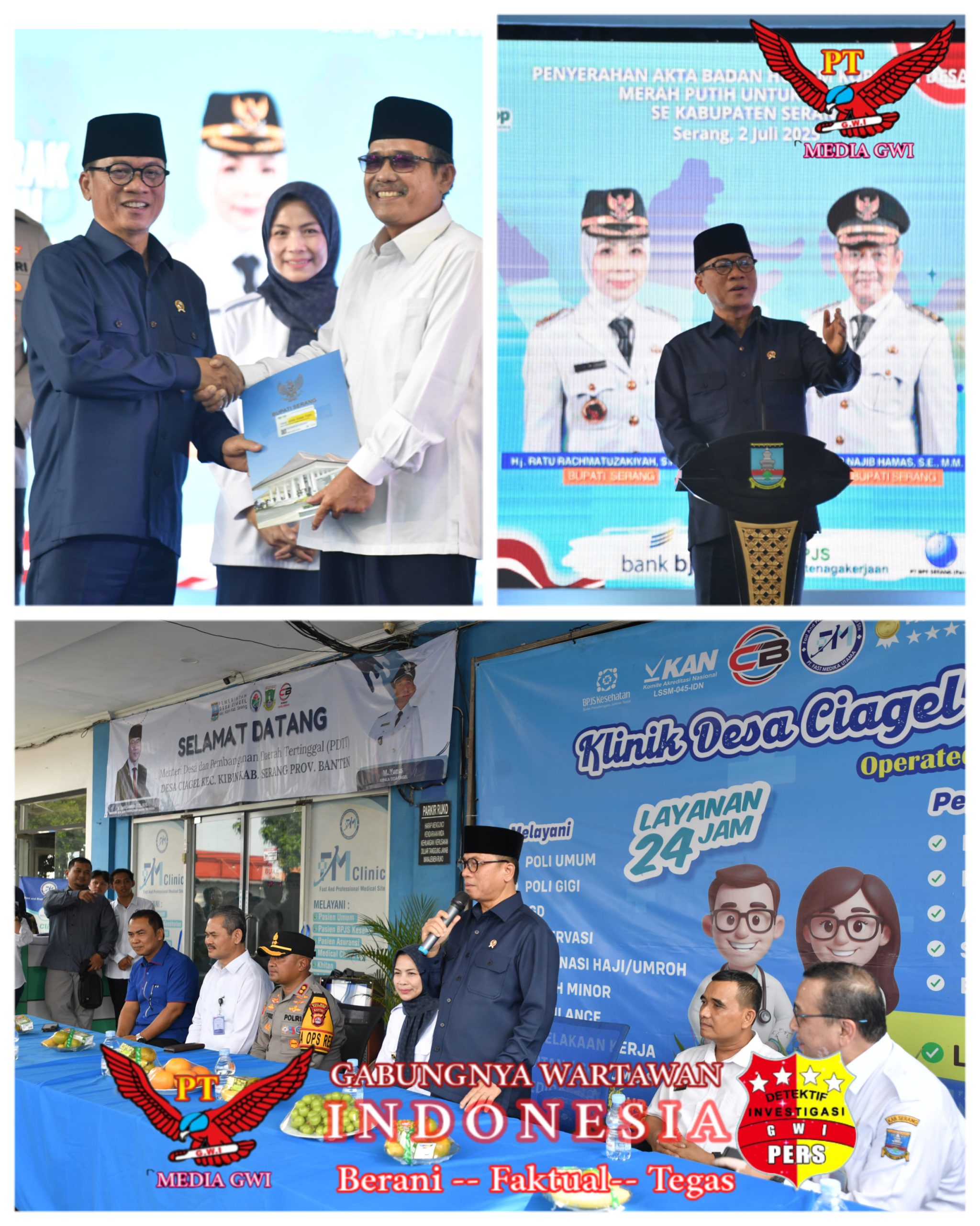 Serahkan 326 Akta Notaris Kopdes, Mendes Yandri Optimis Serap Tenaga Kerja Produktif di Desa