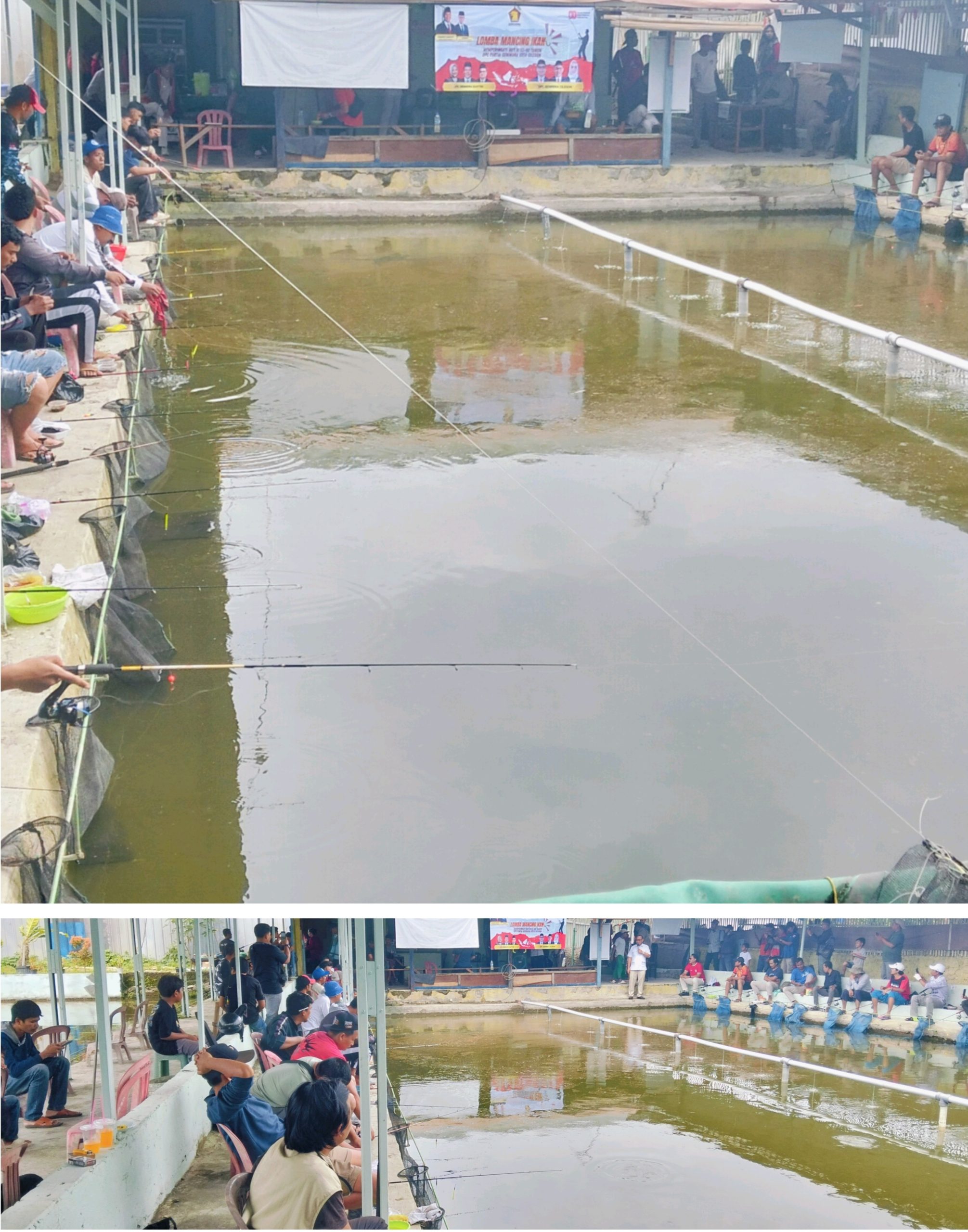 HUT ke-80 RI, DPC Gerindra Cilegon, Gelar Lomba Mini Soccer dan Memancing.