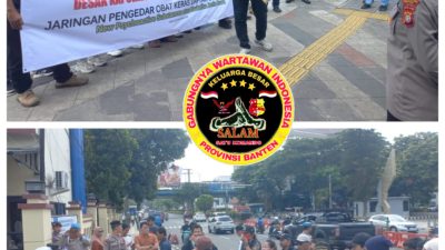 Aksi Demo Dukung Langkah Polres Depok Bersih Bersih Peredaran Obat Daftar G
