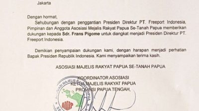 Lima Ketua MRP Bersatu: Suara Papua untuk Frans Pigome di Freeport
