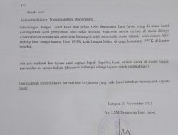 LSM BLJ Dan Jurnalis, Surati Kapolda Aceh Bersama Kapolres Langsa, Laporkan Oknum PPTK PUPR Langsa, Penyiaran Video Tik Tok Bodong, Tuding Tanpa Ada Bukti Secara Hukum.