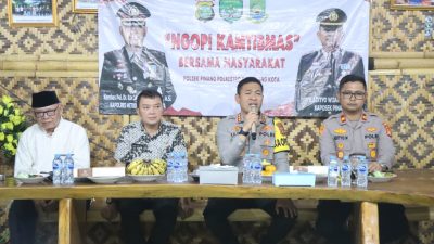 Bangun Sinergi Empat Pilar, Kapolres Metro Tangerang Kota Gelar Ngopi Kamtibmas dan Serahkan Bantuan Sosial