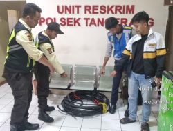 Polsek Tangerang Ungkap Kasus Pencurian Kabel Tol Kunciran, Satu Pelaku Diamankan