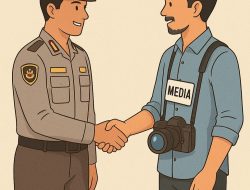 Anggota Unit Harda Polres Metro Bekasi Kota, Sampaikan Klarifikasi, Ajak Media Jaga Sinergitas.