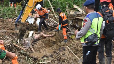 Tim SAR Dan Unit K.9, Kembali Temukan 5 Jenazah Di Lokasi Longsor Banjar Negara, 3 Di Antaranya Telah Di Identifikasi Tim DVI.