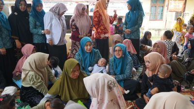 Ketua Dan Wakil Ketua TP-PKK Kota Langsa, Ikut Sukseskan Gerakan Cegah Stunting.