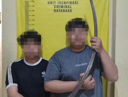 Polsek Ciledug Amankan Lima Pemuda Bersenjata Tajam Saat Patroli