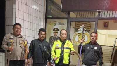 Patroli Malam Polsek Pakuhaji Gagalkan Tawuran Remaja