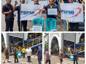 Aksi Galang Dana PUK, Komisariat & Garmet FSPMI PT Jembo Cable Company untuk Korban Bencana di Aceh, Sumut, dan Sumbar