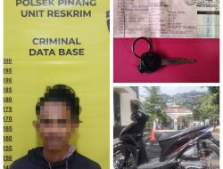 Unit Reskrim Polsek Pinang Berhasil Amankan Pelaku Pencurian Motor