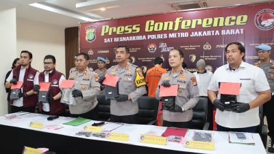 Tergiur Upah, Pasutri Jadi Kurir Sabu Jaringan Lintas Provinsi diamankan Polisi di Jakarta Barat