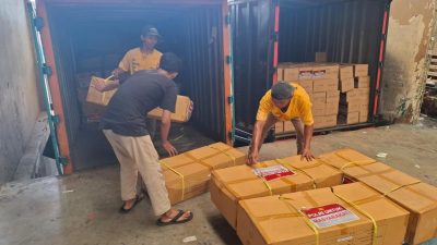 SLOG Polri, Kirim Bantuan Kemanusiaan, Untuk Masyarakat Aceh, Proses Pengiriman Melalui Bandara Soekarno-Hatta Di Mulai Hari Ini.