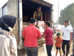 PT Capella Dinamik Nusantara, Salurkan Bantuan Logistik, Untuk Korban Banjir Aceh Tamiang, Di Terima Polres Aceh Tamiang.
