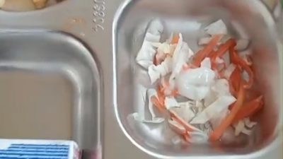 “Anggaran Besar, Menu Tipis? Program MGG Sukaresmi Disorot: Siswa Diduga Hanya Dapat Kulit Ayam Tipis Dan Sayuran Iris “