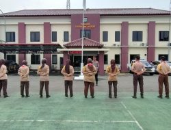Tanamkan Jiwa Nasionalisme, Polsek Cikarang Pusat, Berikan Pembinaan Kepada Saka Bhayangkara.