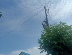 Tiang Kabel Internet Tanpa Izin, Resahkan Warga Suka Diri, PT Eka Mas Republika Terancam Di Somasi.