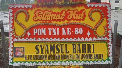 GWI DPD Banten Beri Ucapan Selamat HUT PUSPOM TNI Ke 80