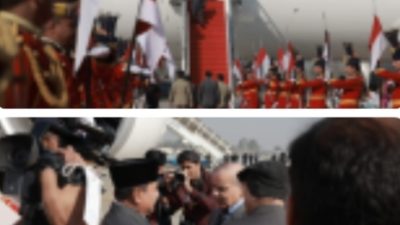 Usai Bermalam di Aceh, Prabowo Tiba di Pakistan Disambut Langsung Presiden dan PM.