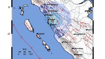 GEMPABUMI TEKTONIK M4.7 DI KAB.SOLOK, SUMBAR, TIDAK BERPOTENSI TSUNAMI