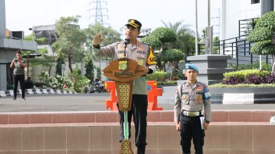 Ratusan Ormas Hadiri Apel Siaga Kamtibmas, Polres Jakbar Ajak Jaga Jakarta Secara Harmonis