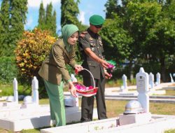 Peringati Hari Juang TNI AD Ke-80, Kodim 0724/Boyolali,.Gelar Ziarah Di TMP Ratna Negara.