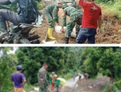 TNI Bangun 10,5 Km Jalan di Sulteng Hanya 1 Bulan, Kolaborasi dengan Warga.