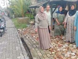 Warga Desa Sidamukti Bersyukur, Dana Aspirasi Dewan Gerindra Wujudkan Paving Blok Jalan Poros Desa