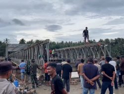 Warga Bireuen Sambut Rampungnya Jembatan Bailey Penghubung Medan-Banda Aceh: Alhamdulillah Sangat Terbantu.