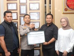 Kapolres Metro Tangerang Kota Terima Apresiasi dari Grab Indonesia