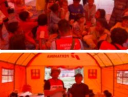 Di Pengungsian, BNPB dan Pertamina Collab Ajak Anak-Anak Aceh Tamiang Main dan Lepas Trauma.