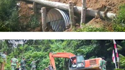 TNI Rampungkan Dua Jembatan Armco di Aceh Timur, Warga Tak Lagi Terisolasi.