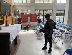 Sterilisasi Gereja Katedral, Jakarta Pusat, Brimob PMJ Pastikan Keamanan Ibadah Natal