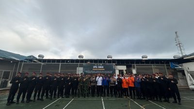 LAPAS BAGANSIAPIAPI GELAR APEL BERSAMA TNI ,POLRI ,BPBD SIAGA ANTISIPASI GANGGUAN JELANG NATARU.