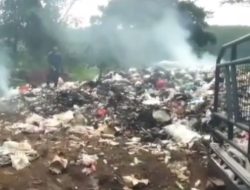 Asap, Di Balik Pemilahan : TPA Desa Kaduagung Masih Membara, Transparansi Pungutan Sampah Rp. 10 Ribu Di Pertanyakan.