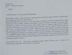 LSM Bungoeng Lam Jaroe Aceh, Layangkan Surat Ke Kantor Dewan Pers Jakarta.