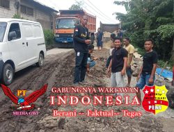 Prihatin Angka Kecelakaan, Paguyuban Sopir Truk Selatan (PSTS) Swadaya Perbaiki Jalan Kabupaten Lebak