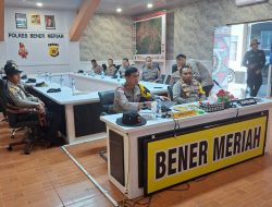 Kapolda Aceh, Ikuti Rilis Akhir Tahun 2025, Polri Secara Virtual.