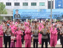 158 Personel Polres Metro Tangerang Kota Naik Pangkat, Kapolres: Ini Amanah dan Tanggung Jawab