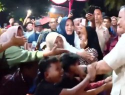 Suasana Malam Tahun Baru Remaja hingga Orang Tua Tapsel di Pengungsian Bareng Prabowo: Senang Sekali!.