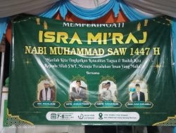 Masjid Jami Darussalam, Kampung Sinaba II Gelar Gema Isra Mi’raj Nabi Muhammad SAW 1447 H.