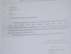 Dugaan Merasa Kecewa, Atas Kinerja Pihak Lsm Bungoeng Lam Jaroe Aceh, Yang Telah Surati Pihak Waka Polri, Kapolda Aceh Serta Kapolres Langsa.