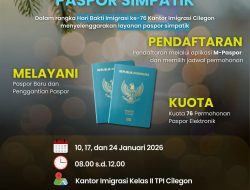 Imigrasi Cilegon Berikan Layanan Terbaik Untuk Masyarakat Cilegon, Hadirkan Layanan Paspor Simpatik.