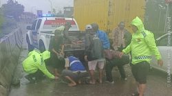 Satlantas Polresta Tangerang Lakukan Perbaikan Darurat Jalan Berlubang di Balaraja