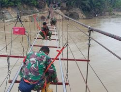 Tinggal Menghitung Hari, Jembatan Gantung Jadi Upaya Cepat Buka Akses ke Desa Terisolasi di Aceh.