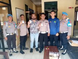 Kapolsek Cibadak Polres Lebak Dampingi Kanit I Hartib Propam Polda Banten Gelar Gaktibplin di Mapolsek Cibadak.