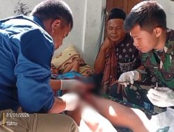 TNI “Jemput Bola” Cek Kesehatan Warga Terdampak di Aceh, Diikuti Ibu-ibu dan Balita.