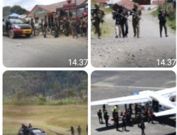 Satgas Operasi Damai Cartenz Jaga Keamanan Bandara Bilogai, Pastikan Akses Logistik Warga Intan Jaya Tetap Lancar