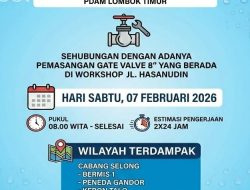 Instalasi Perangkat Jaringan, Suplai Air di Sejumlah Kawasan Lombok Timur Berpotensi Terganggu