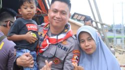 Mahasiswa STIK Angkatan 83 Laksanakan Trauma Healing bagi Anak-Anak Terdampak Banjir di Desa Lubuk Pusaka, Kecamatan Langkahan