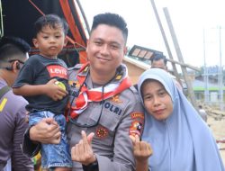 Mahasiswa STIK Angkatan 83 Laksanakan Trauma Healing bagi Anak-Anak Terdampak Banjir di Desa Lubuk Pusaka, Kecamatan Langkahan